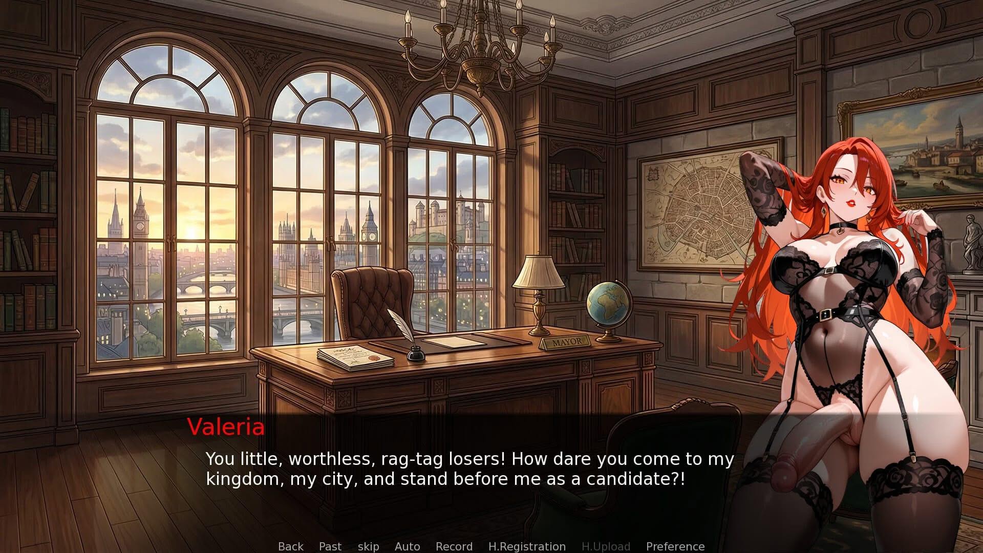 Femboy Wants To Be Mayor adult visual novel game screenshot