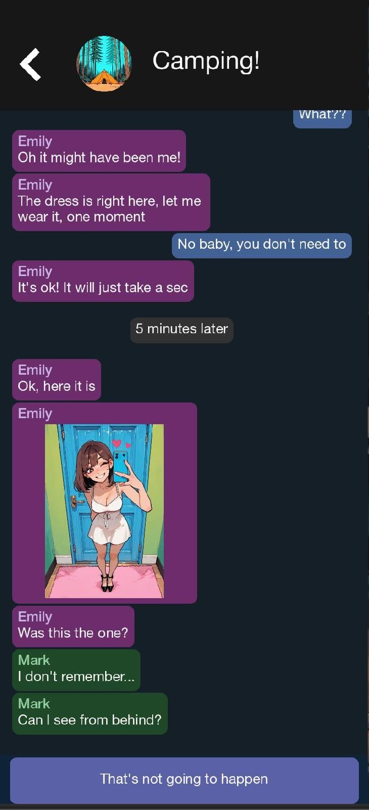 My NTR Girlfriend Goes Camping! adult visual novel game screenshot
