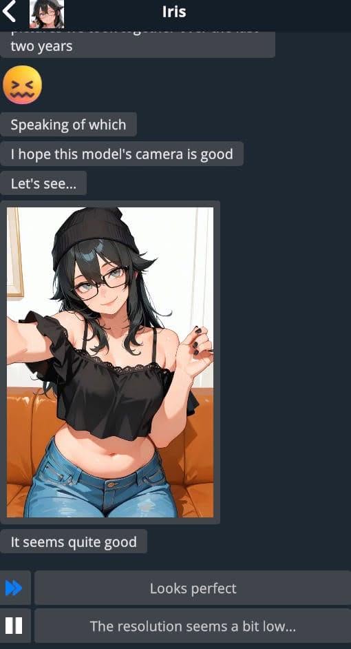 Netorase phone: Iris adult visual novel game screenshot