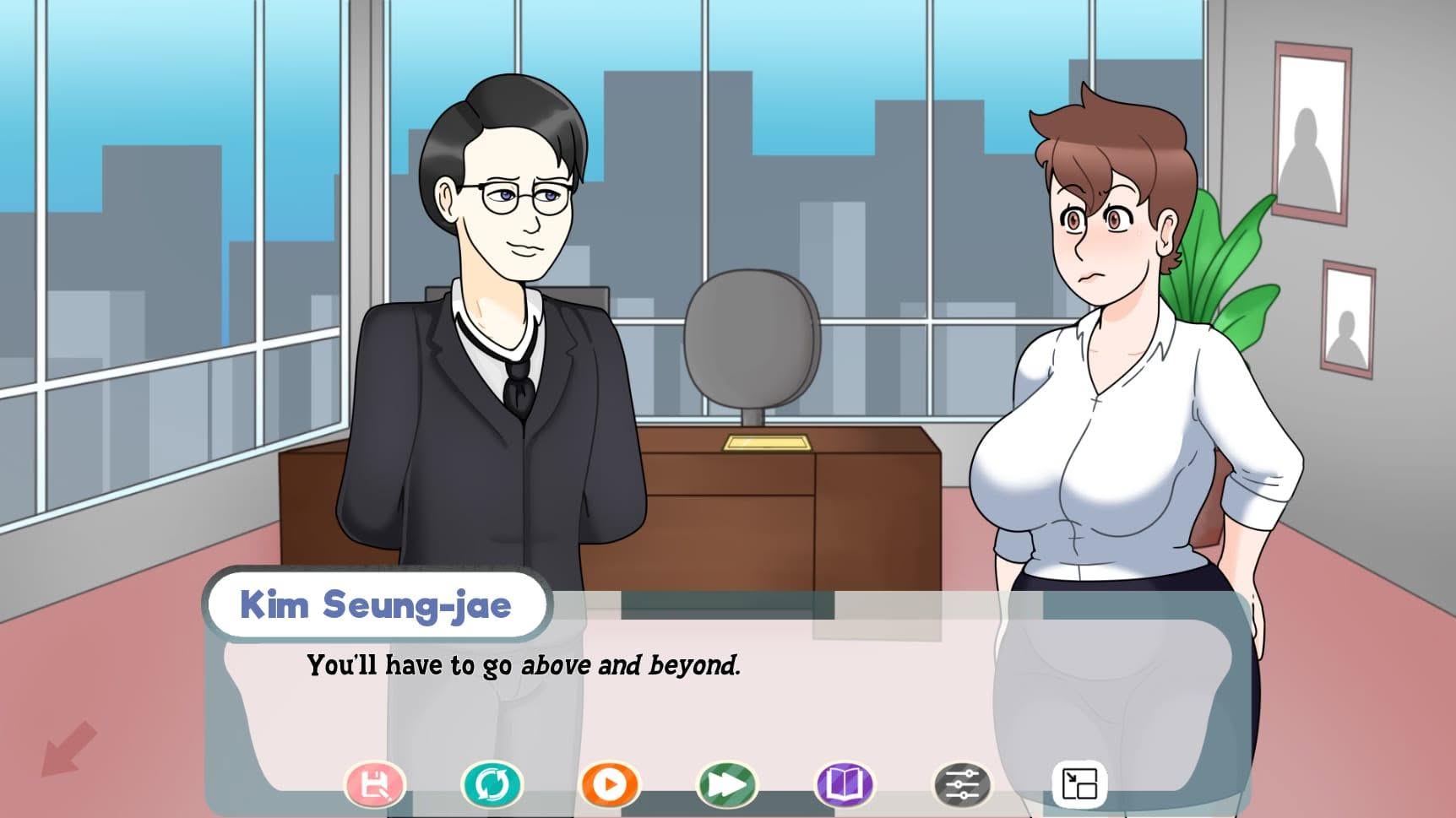Profession of Affection adult visual novel game screenshot