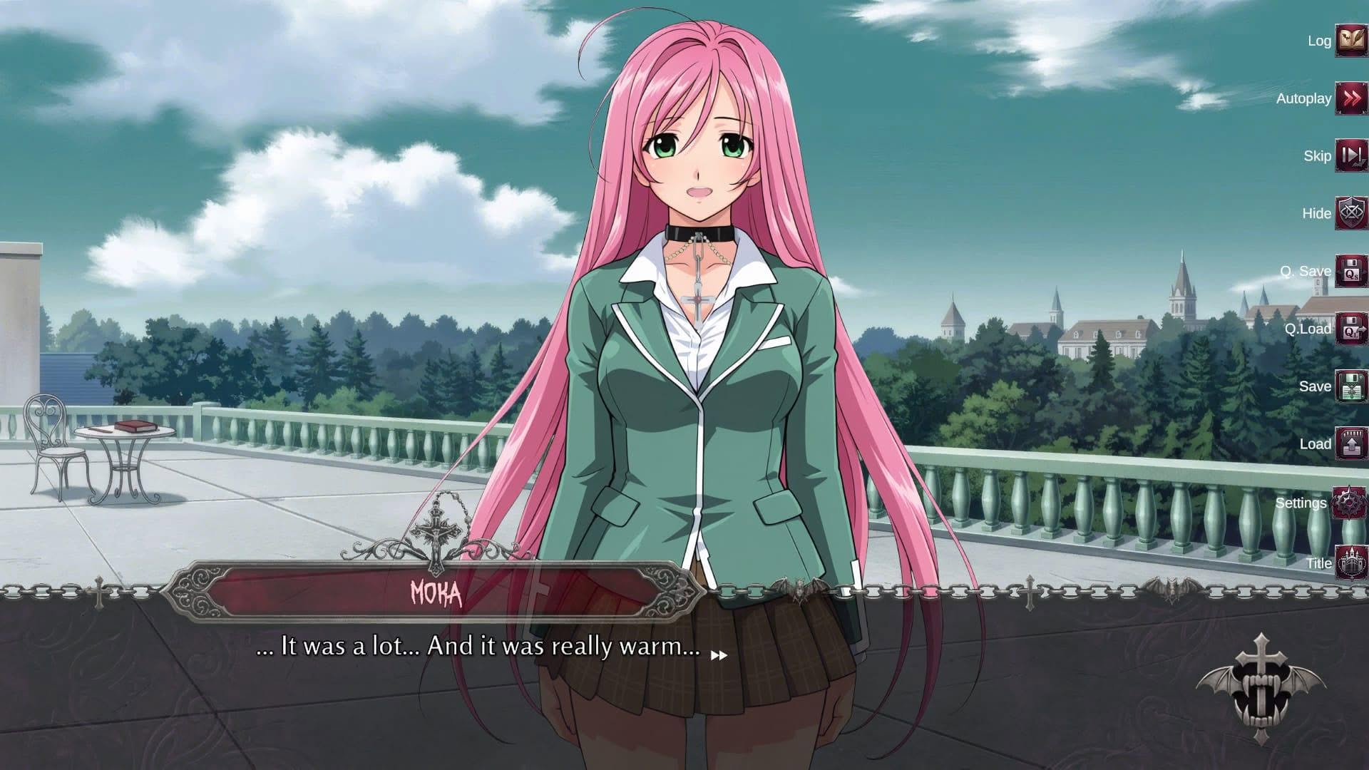 Rosario + Vampire adult visual novel game screenshot