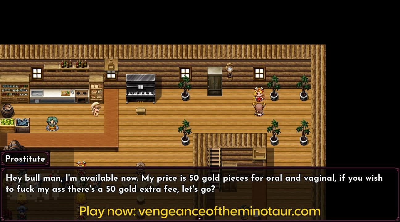 !!Vengeance of the Minotaur RPG game cover image
