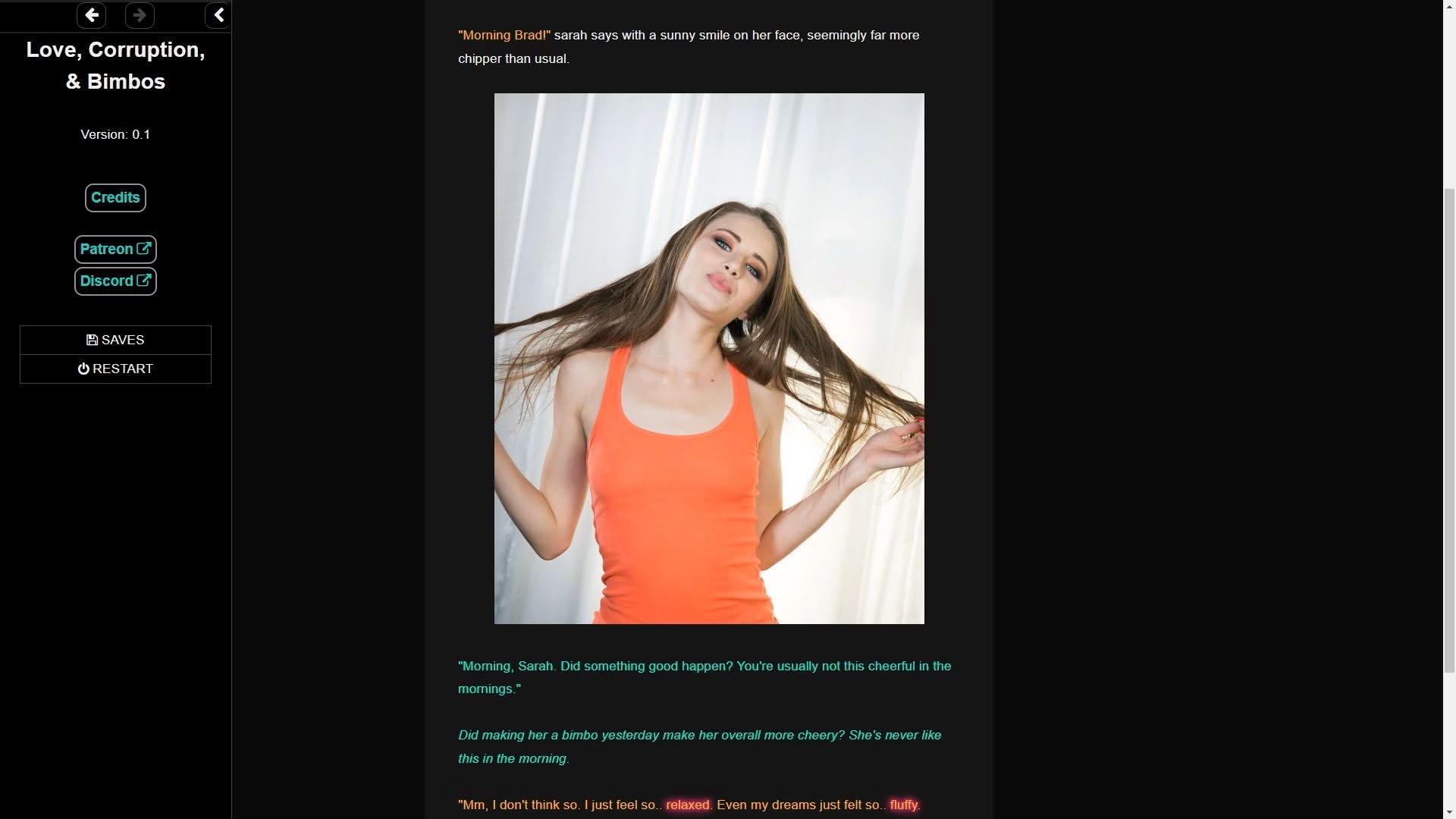 Love, Corruption, & Bimbos game cover image